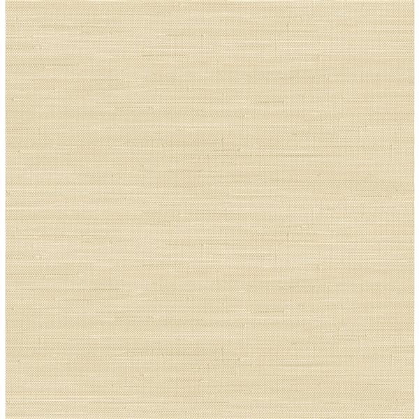 Society Social x Nuwallpaper 30.75-sq. ft. Wheat Vinyl Textured Grass Cloth Peel and Stick Wallpaper