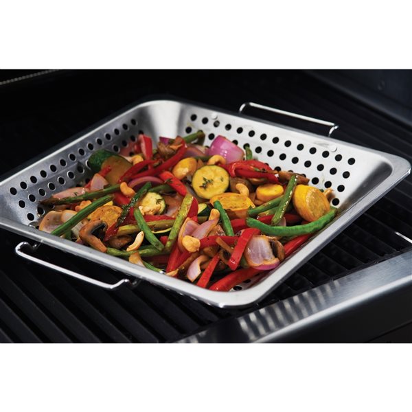 Wok en acier inoxydable par GrillPro