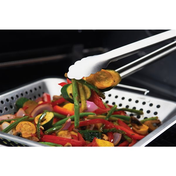 Wok en acier inoxydable par GrillPro