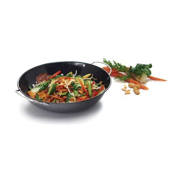 Wok rond en métal recouvert de porcelaine par GrillPro