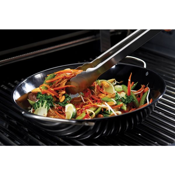 Wok rond en métal recouvert de porcelaine par GrillPro