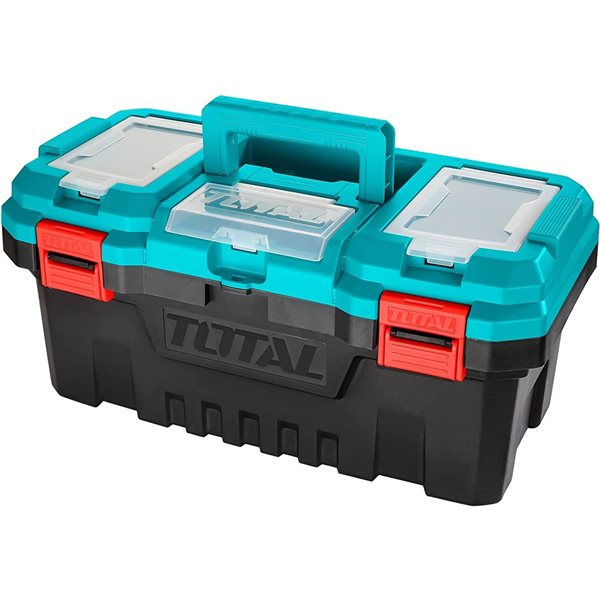 17-Inch Plastic Tool Box 3-Tiers Storage Portable Tool box