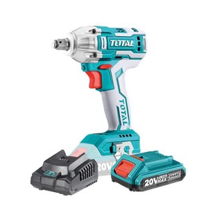 Total Tools 4 AH 20-Volt Max Brushless 1/2-in Drive Cordless Impact Wrench - Charger and Battery Included