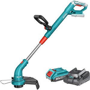 Total Tools 20-V 12-in Curved Cordless String Trimmer with Attachment Capability and Edger Capability Battery Included