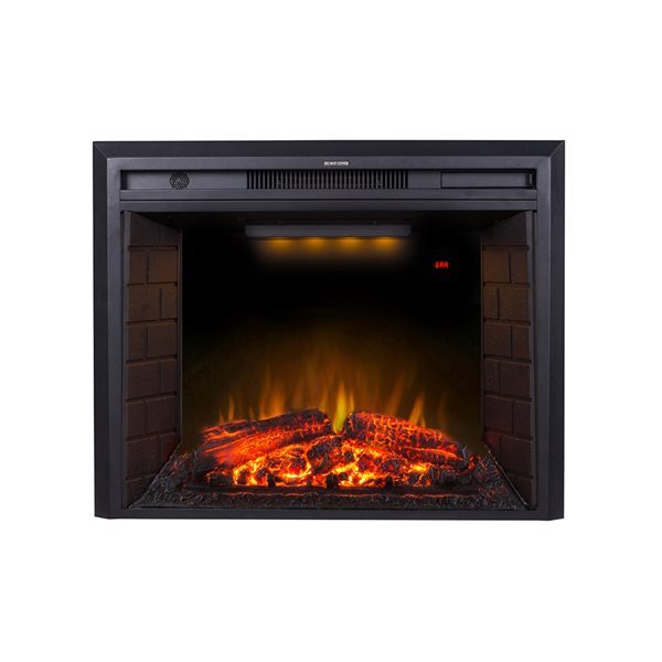 CASAINC 30.51-in Black LED Electric Fireplace