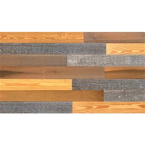 Wood Art Products Multi Color Wall Planks Samples for Interior Wall Decoration