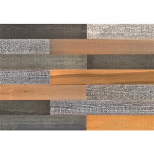 Wood Art Products Multi Color Wall Planks Samples for Interior Wall Decoration