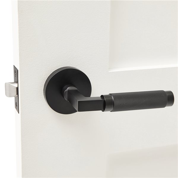 Explore Hardware London Black Reversible Passage Door Handle