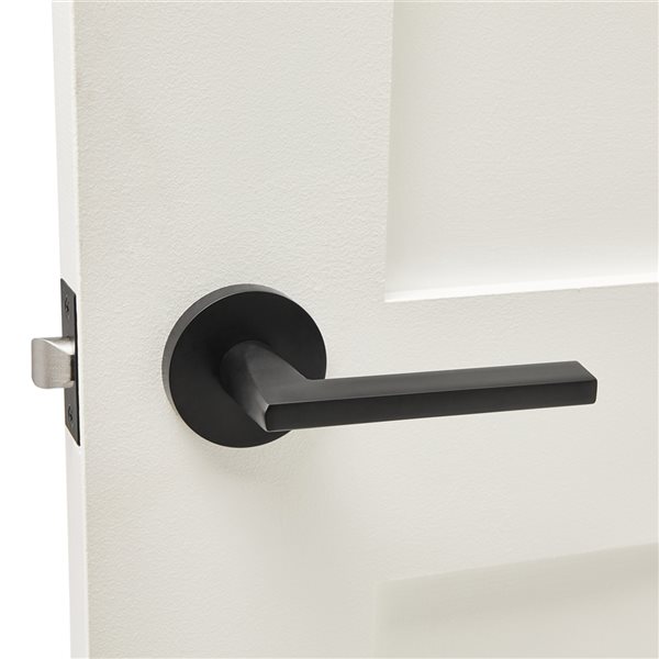 Explore Hardware Toronto Black Reversible Passage Door Handle