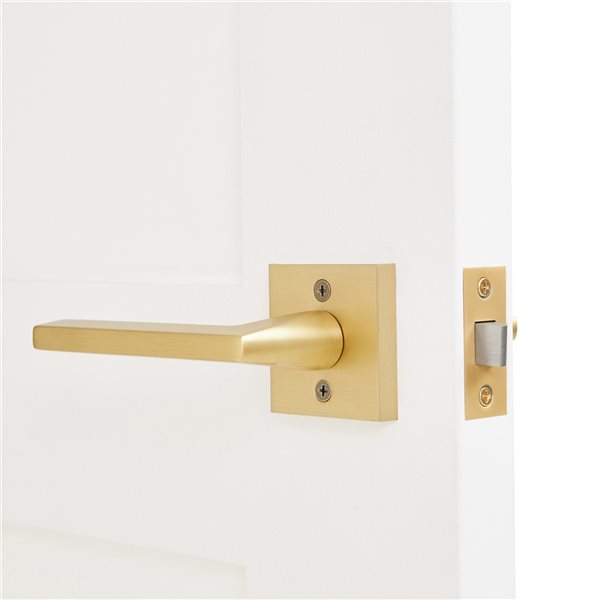 Explore Hardware Monaco Gold Reversible Passage Door Handle