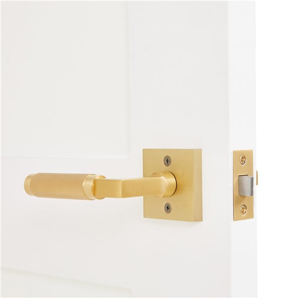 Explore Hardware Gold Reversible Privacy Door Handle RONA