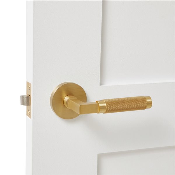 Explore Hardware St Tropez Gold Reversible Passage Door Handle