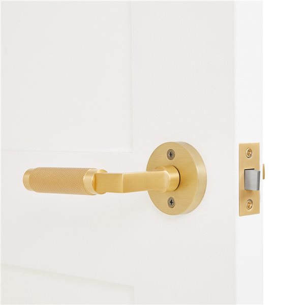 Explore Hardware St Tropez Gold Reversible Passage Door Handle