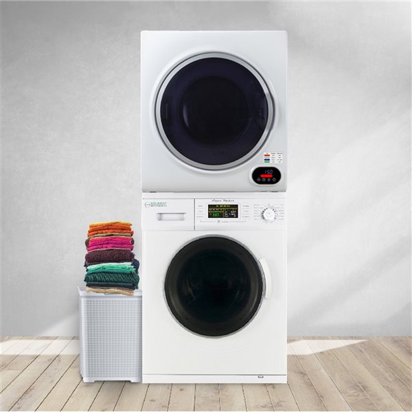 Equator Advanced Appliances Electric Stacked Laundry Center with 3.5-cu ft Washer (EW 824N) and 3.5-cu ft Dryer (ED 852)