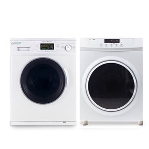 Equator Advanced Appliances Electric Stacked Laundry Center with 3.5-cu ft Washer (EW 824) and 3.5-cu ft Dryer (ED 860)