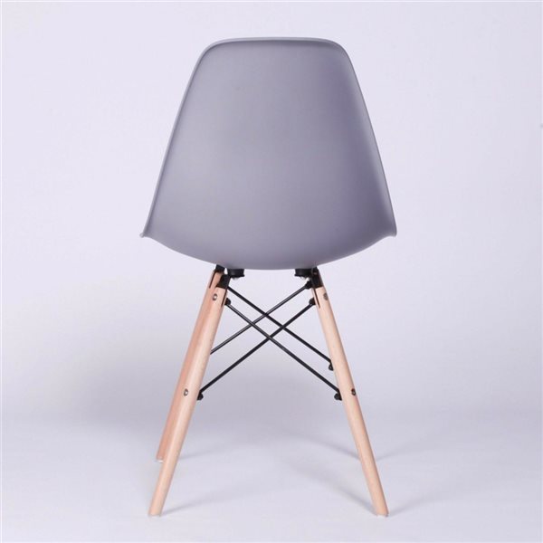 TAKE ME HOME Louvre Grey/Wood Chair - Set of 2