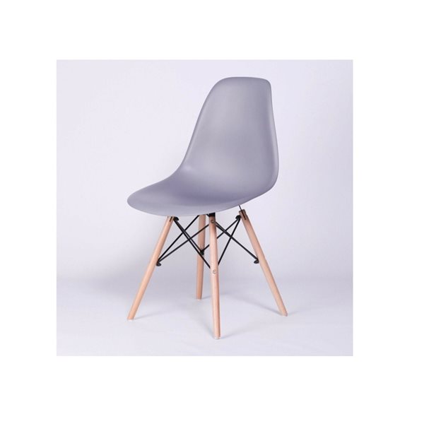 TAKE ME HOME Louvre Grey/Wood Chair - Set of 2