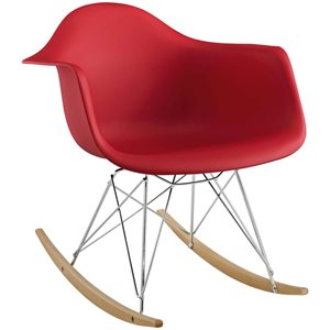 TAKE ME HOME 20-in Red Kids Rocking Chair
