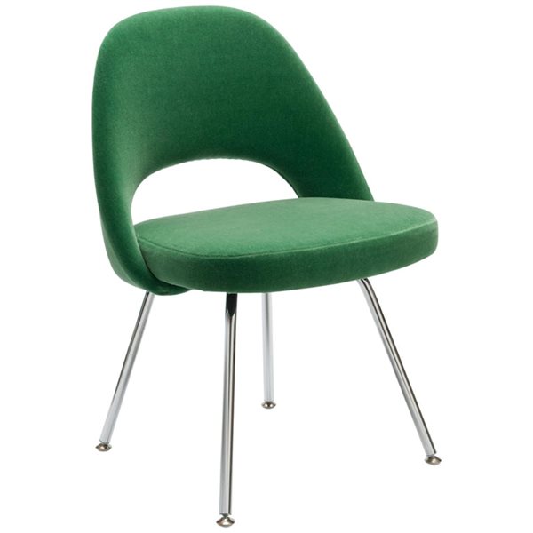 TAKE ME HOME Green Velvet Flint Chair With Steel Legs Set Of 2 GRNYCL   331064914 MainImage 001 L 