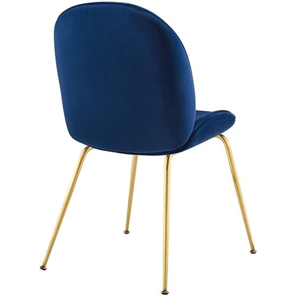 TAKE ME HOME Blue Sakura Velvet Chair - Set of 2