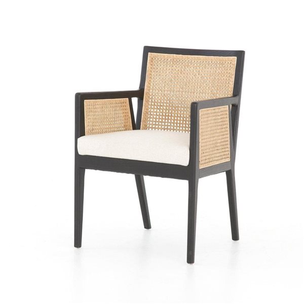 TAKE ME HOME Tonal Cane Dining Arm Chair - Set of 2
