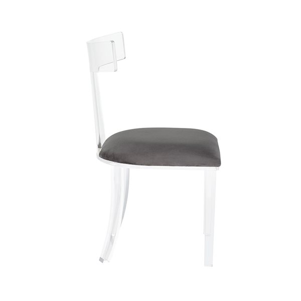 TAKE ME HOME Clear Kido Grey Chair - Set of 2