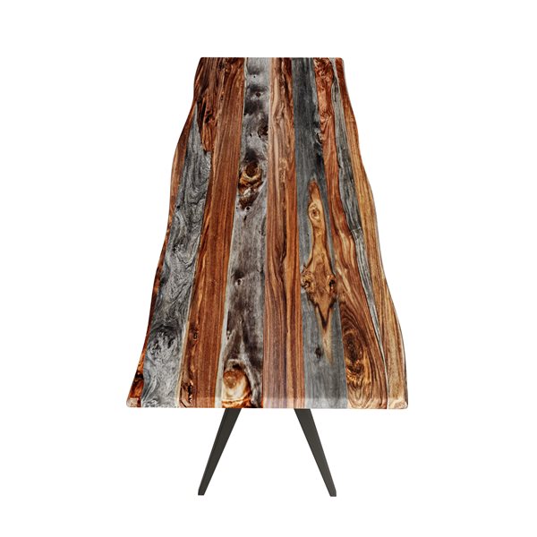 MobX Grey Sheesham 120-in x 40-in Dinning Table with Airloft Legs