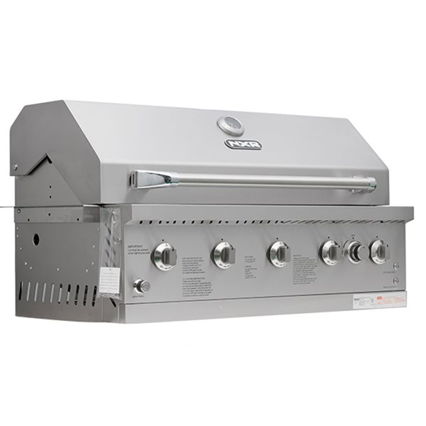 NXR LS Stainless Steel 5-Burner 72 000-BTU Infrared Built-In Grill