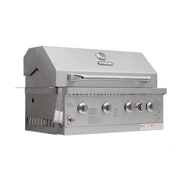 NXR LS Stainless Steel 4-Burner 60 000-BTU Infrared Built-In Grill