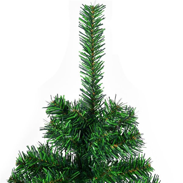 Costway 6-ft PVC Artificial Christmas Tree 1000 Tips Premium Hinged ...