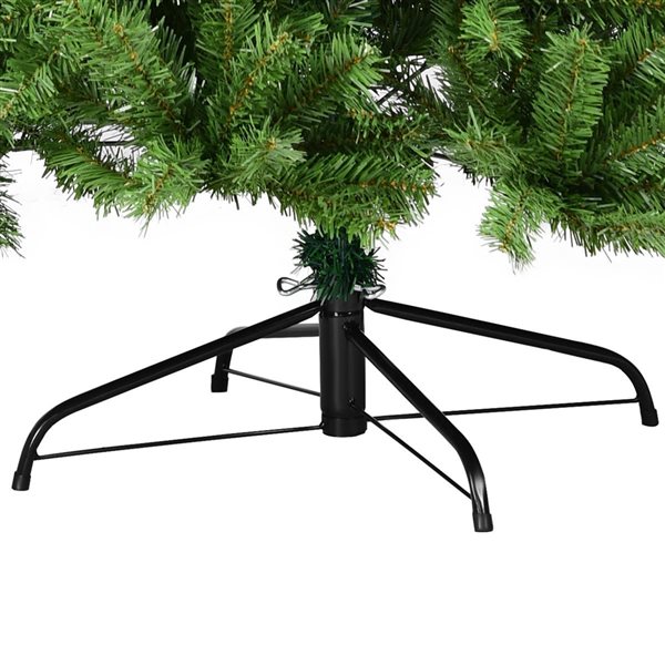 Costway 7.5-ft PVC Artificial Christmas Tree 1346 Tips Premium Hinged with Solid Metal Leg