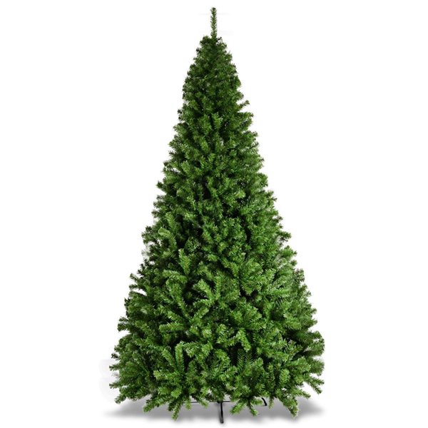 Costway 9-ft PVC Artificial Christmas Tree 2132 Tips Premium Hinged with Solid Metal Legs