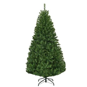 Costway 5-ft Pre-Lit Artificial Christmas Tree Premium Hinged with 150 LED Lights and Stand