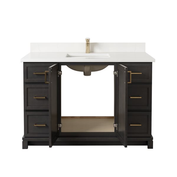 Tenor Tofino 48-in Vanity with Carrera Quartz top