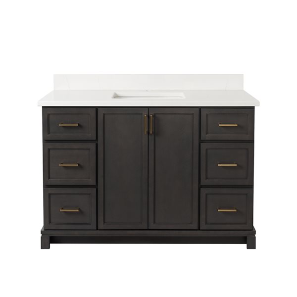 Tenor Tofino 48-in Vanity with Carrera Quartz top