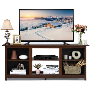 Costway Coffee Media Stand for TV's up to 65-in