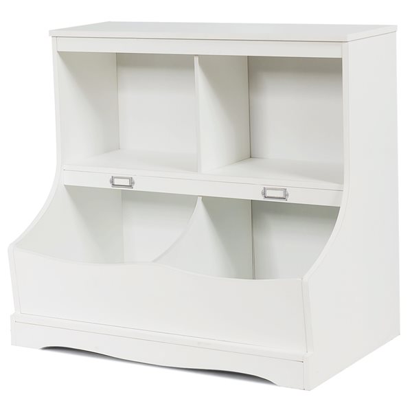 Storage box for books for the children's room, white 