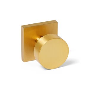 Bouton de porte doré réversible Lisbon par Explore Hardware, paquet de 1