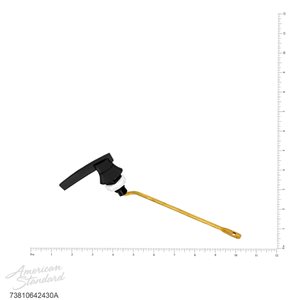American Standard Black Left Hand Trip Lever Kit