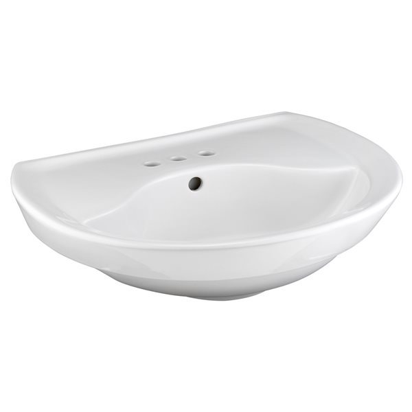 American Standard Ravenna 8.25-in White Vitreous China Pedestal Sink Top