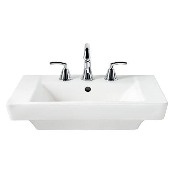 American Standard Boulevard 7.01-in White Vitreous China Pedestal Sink Top