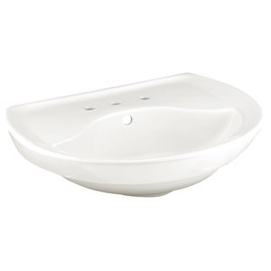 American Standard Ravenna 8.25-in White Vitreous China Pedestal Sink Top