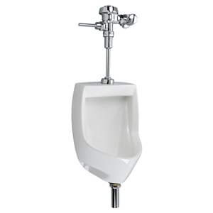 American Standard Maybrook 12-In x 18-In White Wall-Mounted Urinal WaterSense Certified