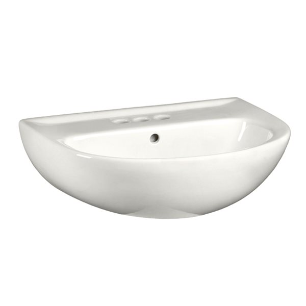 American Standard Evolution 8.25-in White Vitreous China Pedestal Sink Top