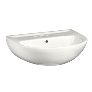 Comptoir pour lavabo sur pied Evolution en porcelaine vitrifiée blanche de 8,25 po par American Standard