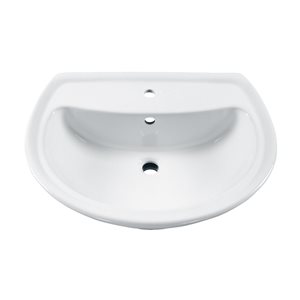 American Standard Cadet 8.5-in White Vitreous China Pedestal Sink Top