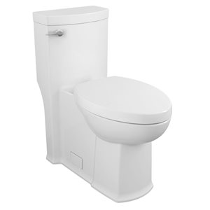 Toilette haute Boulevard blanche allongée à simple chasse 1 pièce par American Standard (conforme à l'ADA)