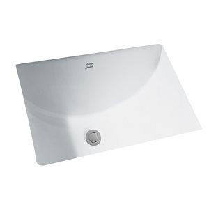 American Standard Studio White Vitreous china Undermount Square Bathroom Sink (23.62-in x 16.62-in)