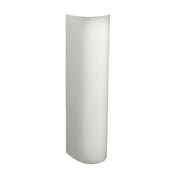 American Standard Evolution 27.37-in White Vitreous China Pedestal Sink ...