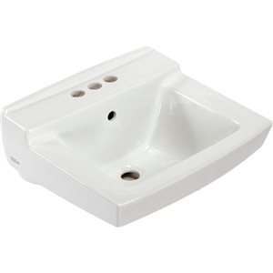 American Standard Declyn 17 x 18.5-In) White Vitreous China Wall-Mount Rectangular Bathroom Sink